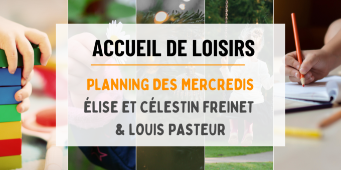 Planning des mercredis Accueil de loisirs